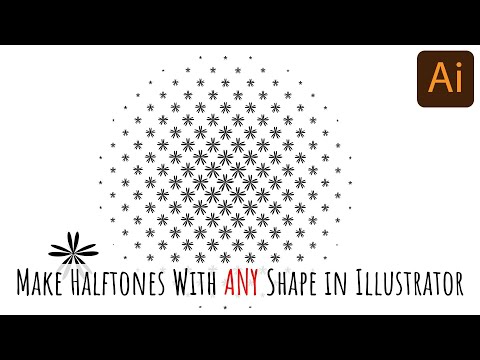 Illustrator - Shapes and Halftone - How to make a half tone with any shape