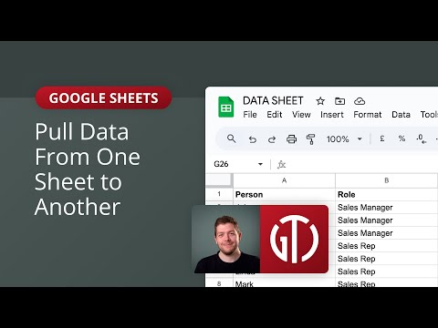 How to Pull Data From One Sheet to Another in Google Sheets