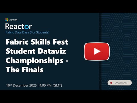 Fabric Data Days Student Dataviz Championships - The Finals