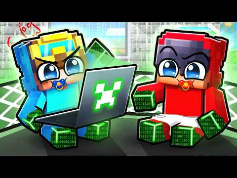 We Turned Into BABY HACKERS In Minecraft!