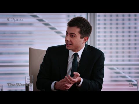 Pete Buttigieg with the New York Times