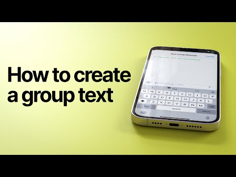 How to create a group text on iPhone