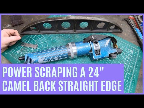 Using a Biax Power Scraper on a 24" Camelback Straight Edge