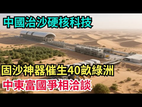 中國治沙硬核科技：150臺固沙神器單日催生40畝綠洲，中東富國爭相洽談【八哥說世界】#科普 #沙漠 #超級工程 #建造 #熱門 #中國基建 #沙漠工程 #中国基建 #水利工程