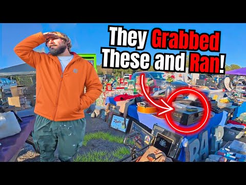 Flea Market THIEF Snatched These While No One Was Looking!