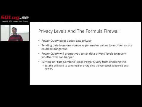 SQLug.se - Chris Webb - Power Query, session 2