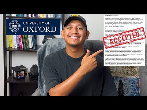 Reading a Successful Oxford PhD Statement of Purpose (Public Policy) | Grad School Insights + Tips