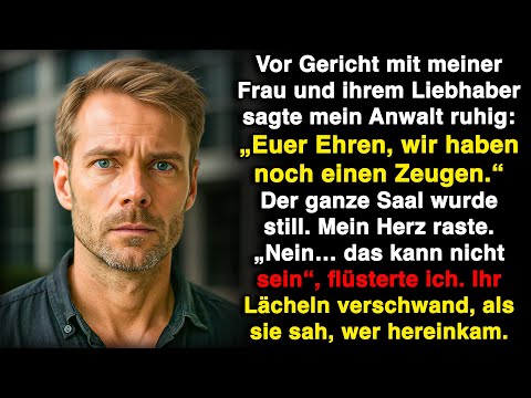 Als der Überraschungszeuge den Gerichtssaal betrat, wurden meine Frau und ihr Anwalt blass!