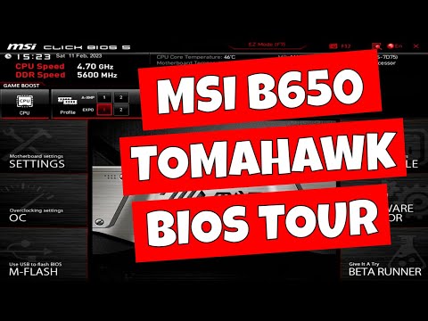 MSI B650 Tomahawk WiFi BIOS Tour & Settings Overview