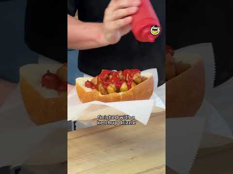 This "Italian Hot Dog" is DEEP FRIED and filled with potatoes 🤯🌭