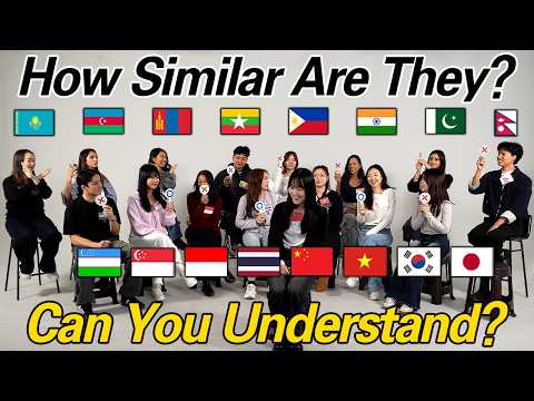 Can 16 Asian Understand Japanese? How Similar Are 16 Asian language? Can They Understand Each Other?