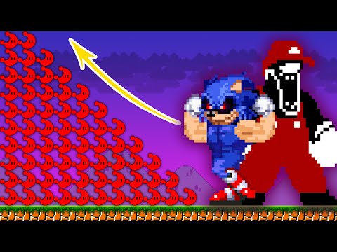 Super Mario Bros. But Wonder Moons Seed = Muscular Mario MX and Sonic... | ADN MARIO GAME