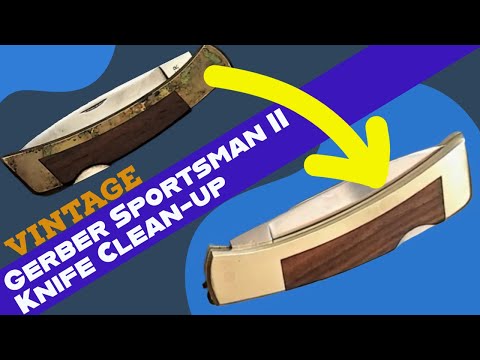 Vintage Gerber Sportsman II Folding Knife Clean-Up