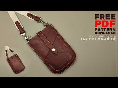 How to Hand-Sew a Crossbody Phone Bag | mini crossbody bag | Mobile Pouch Making