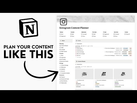 The ULTIMATE Notion Instagram Content Planner (Notion Template)