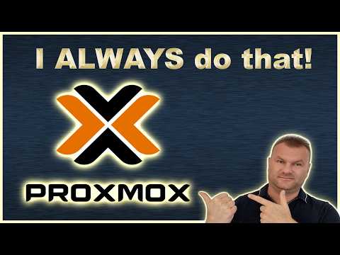 5 things I ALWAYS do after Proxmox installation