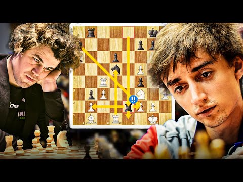 Magnus Carlsen vs Dubov: A Wild Tactical Duel with a Beautiful Finish!