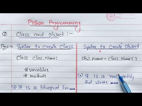 python classes and objects | Learn Coding