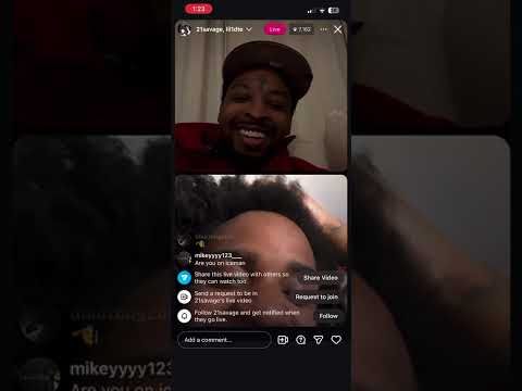 21 Savage speaks on the FTS movement IG Live
