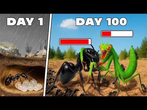 Simulating an Ant Colony for 100 Days 😱 ANTTREK