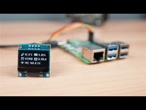 Connect &amp; Program an OLED Stats Display on Raspberry Pi OS Bookworm