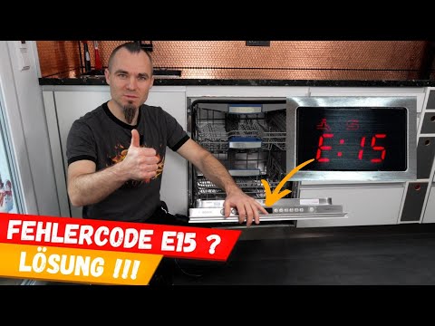 Dishwasher E15 error with error code E15, F15, E3100, E31:00 - Repair manual