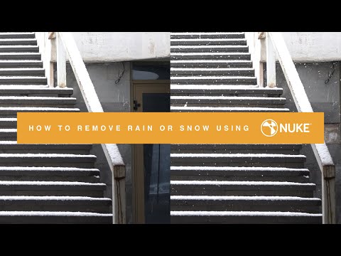 How to remove rain or snow using Nuke