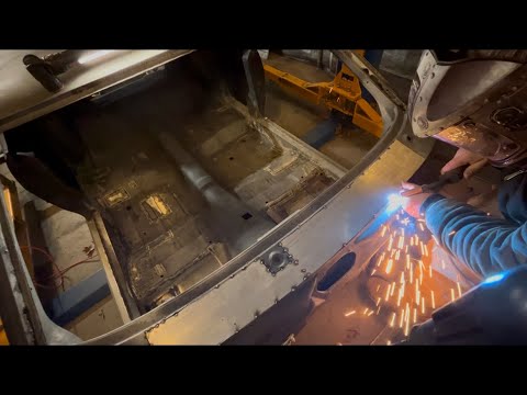 Fuel tank sump finished and cowl plates tacked in