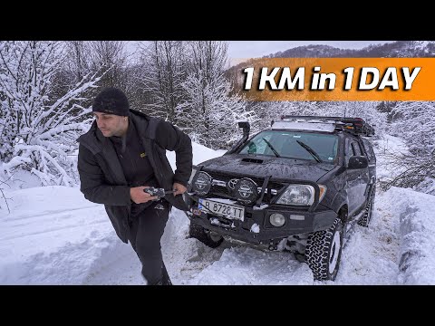 Pushing my Hilux to the LIMIT Off Road in Fresh Mountain Snow! | 4x4 Pajero