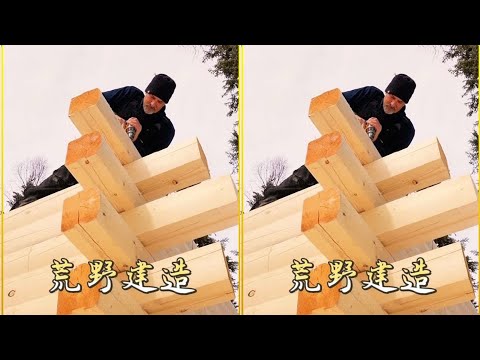 在阿拉斯加住上一個冬天，到底是哪種木屋最讓人心動？看完你就知道！ #野外建造 #荒野建造 #庇护所 #木屋建造 #野外生存