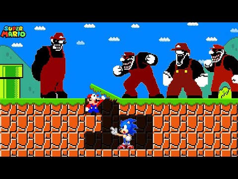 Mario and Sonic Created Bunker to Survive Mario Madness MX in Super Mario Bros.