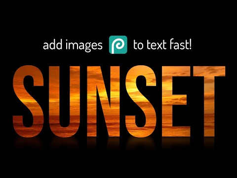 How to Place an Image in Text with Photopea [Photopea Clipping Mask Tutorial]