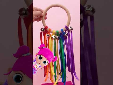 ROCKIN' Rainbow Bells! 🔔 Become A Rockstar With Little Angel & Play Music #learn #shorts