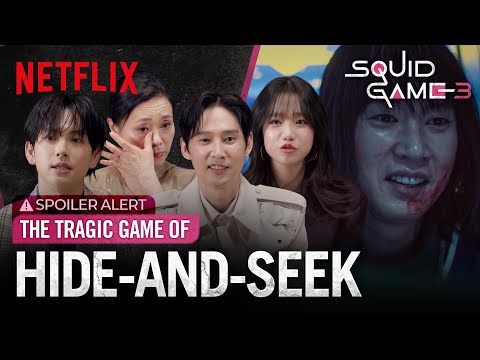 The Squid Game Cast React to the Season 3 Hide & Seek Scene | Netflix