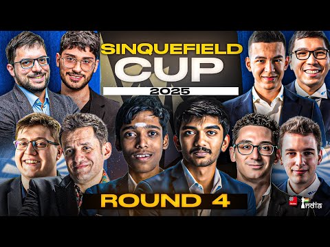 Sinquefield Cup 2025 Round 4 | Praggnanandhaa vs Sevian, Gukesh vs MVL