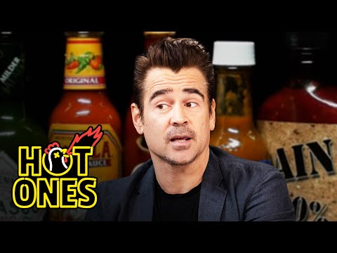 Colin Farrell Searches for Meaning in the Pain of Spicy Wings | Hot Ones