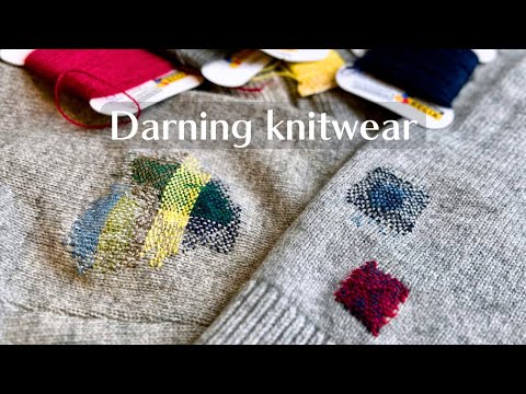 Save Your Favorite Sweater – Simple Darning Repairs - visible mending