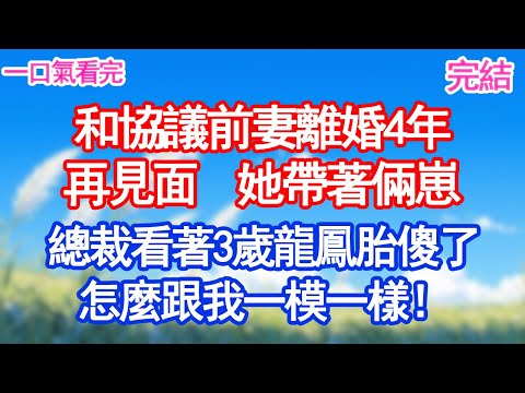 和協議前妻離婚4年，再見面  她帶著倆崽，總裁看著3歲龍鳳胎傻了，怎麼跟我一模一樣！#愛情#甜寵文#爽文#故事分享
