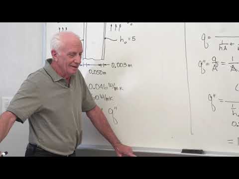 Heat Transfer (07): Overall heat transfer coefficient, composite geometries examples