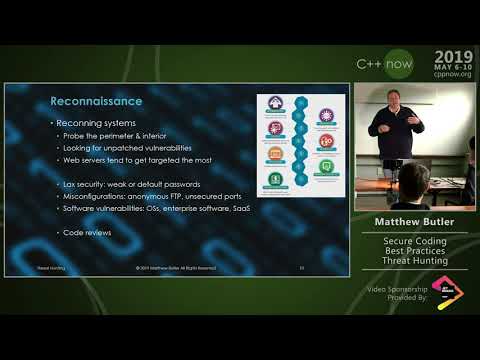 C++Now 2019: Matthew Butler “Secure Coding Best Practices - Threat Hunting”