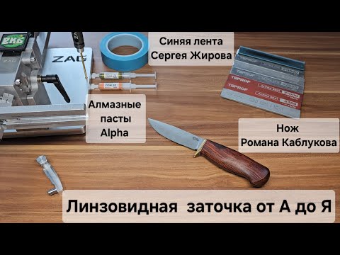 Линзовидная заточка от А до Я: все варианты финиша, микроскопия на ноже Романа Каблукова, QPM53.