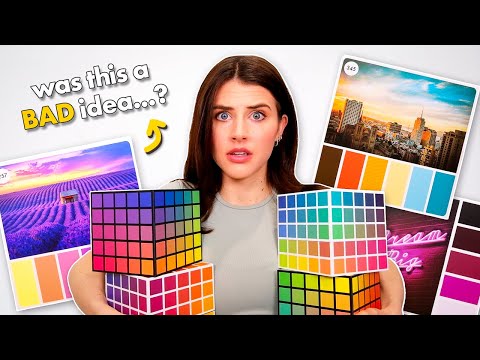 I Tried a COLOR CUBE Coloring Challenge… (was this a BAD idea?)