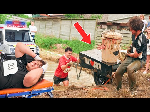 We Got DESTROYED at a Local WHEELBARROW RACE *Kruiwagenkoers*