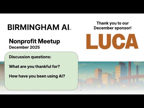 Turning Messy Data into Board & Donor Narratives | Birmingham AI Nonprofit Breakout December 2025
