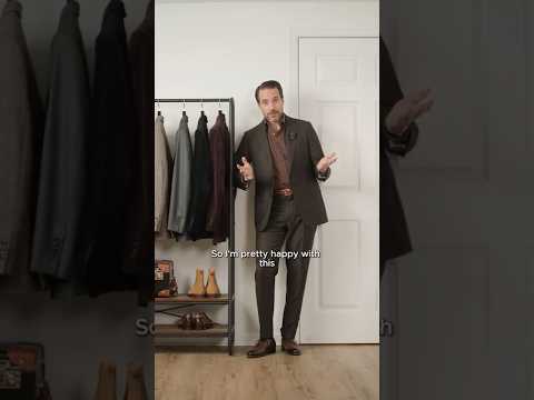 Wearing A Brown Suit Monochromatically