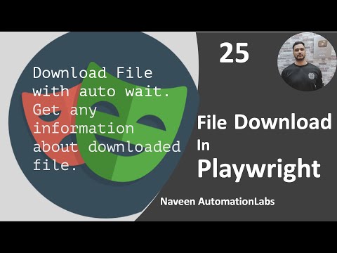 #25 - Download File using Playwright with Java