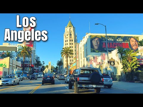 Downtown to Ventura Blvd Drive | Hollywood &amp; Highland | Golden Hour | Los Angeles Drive 4K POV