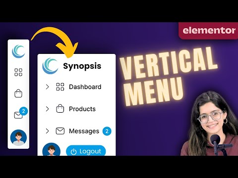 Responsive Vertical Menu in Elementor (FREE)