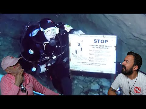 Divers React to Diver who gets lost in cave trying to catch a catfish