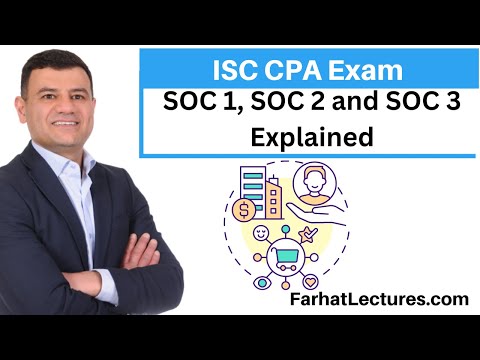 Service Organizations:  SOC 1 SOC 2 and Soc 3. Information Systems and Controls ISC CPA Exam